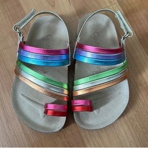 Cynthia Rowley Rainbow Toddler Girls Sandals Size 8
